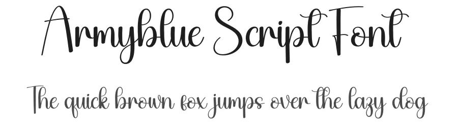 Armyblue Script Font by creativeletter — Script Handwritten Font