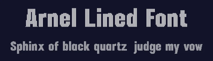Arnel Lined Font by craftsupplyco — Display Font — thumbnail 2