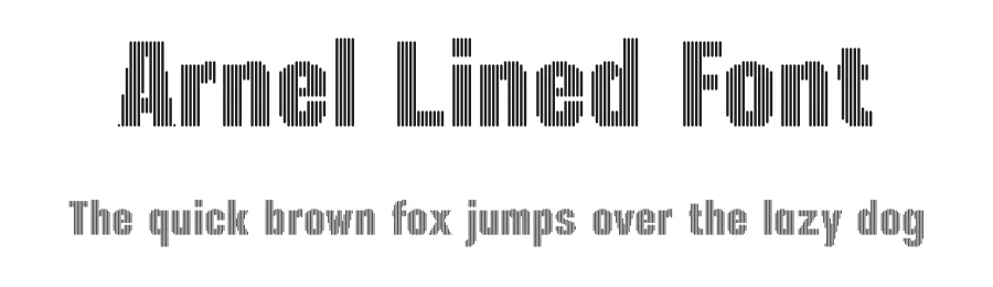 Arnel Lined Font by craftsupplyco — Display Font