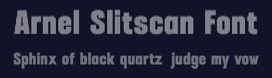 Arnel Slitscan Font by craftsupplyco — Display Font — thumbnail 2