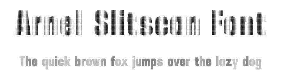 Arnel Slitscan Font by craftsupplyco — Display Font