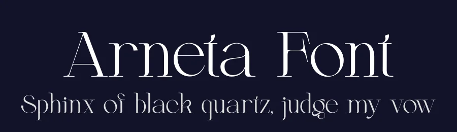 Arneta Font by zaain type — Decorative Font — thumbnail 2
