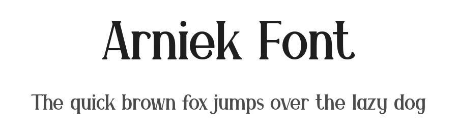 Arniek Font by Imoodev — Serif Font