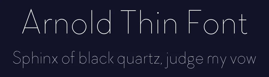 Arnold Thin Font by Hamilton — Decorative Font — thumbnail 2