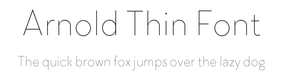 Arnold Thin Font by Hamilton — Decorative Font