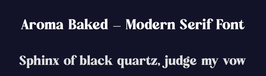 Aroma Baked – Modern Serif Font by timelesstype.co — Display Font — thumbnail 2