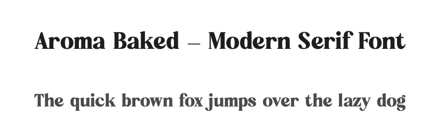 Aroma Baked – Modern Serif Font by timelesstype.co — Display Font
