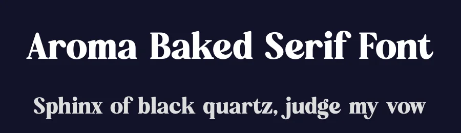 Aroma Baked Serif Font by timelesstype.co — Display Font — thumbnail 2