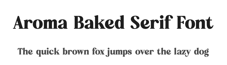 Aroma Baked Serif Font by timelesstype.co — Display Font