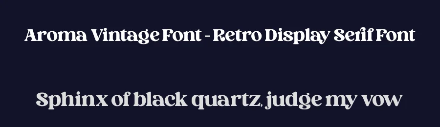 Aroma Vintage Font – Retro Display Serif Font by timelesstype.co — Serif Font — thumbnail 2