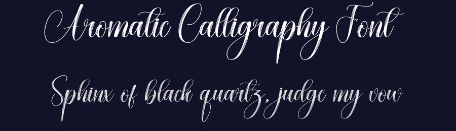 Aromatic Calligraphy Font by creativeletter — Script Handwritten Font — thumbnail 2