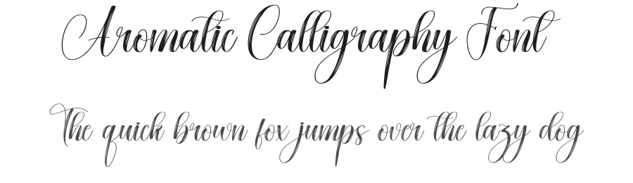 Aromatic Calligraphy Font by creativeletter — Script Handwritten Font