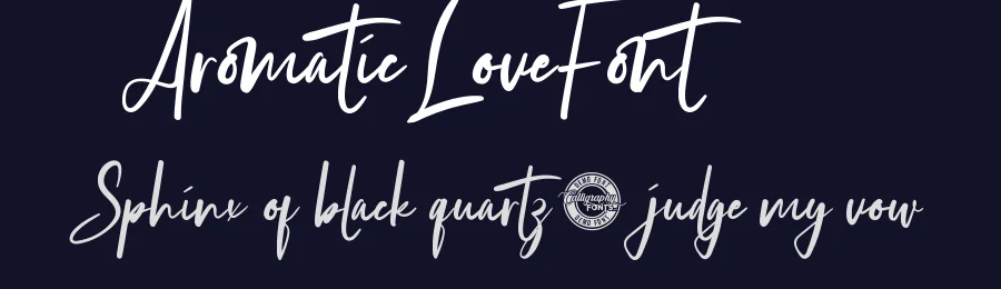 Aromatic Love Font by CalligraphyFonts.net — Script Handwritten Font — thumbnail 2