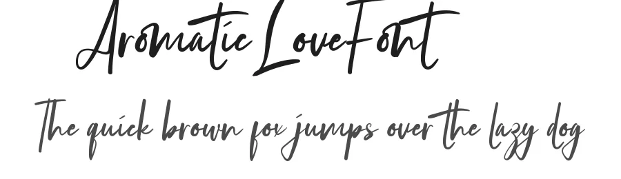 Aromatic Love Font by CalligraphyFonts.net — Script Handwritten Font