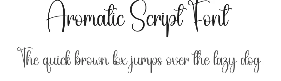 Aromatic Script Font by creativeletter — Script Handwritten Font