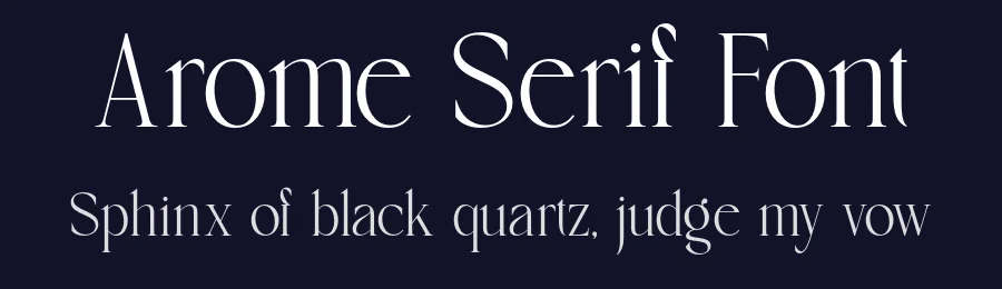 Arome Serif Font by burntilldead — Serif Font — thumbnail 2