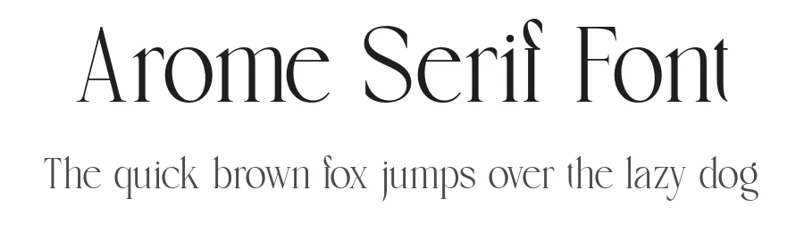 Arome Serif Font by burntilldead — Serif Font