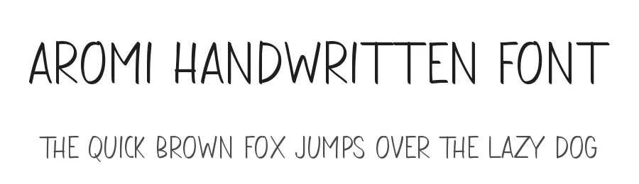 Aromi Handwritten Font by Letteratom — Script Handwritten Font