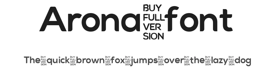 Arona font by Arvind Kumar — Display Font