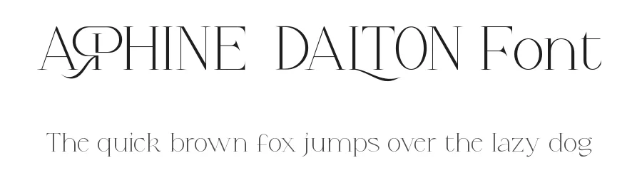 Arphine Dalton Font by CalligraphyFonts.net — Display Font