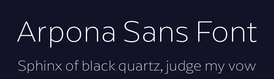 Arpona Sans Font by floodfonts — Sans Serif Font — thumbnail 2