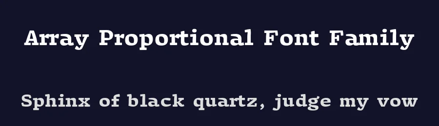 Array Proportional Font Family by JTD Type — Serif Font — thumbnail 2