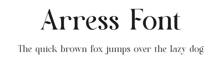 Arress Font by SURATMI — Serif Font