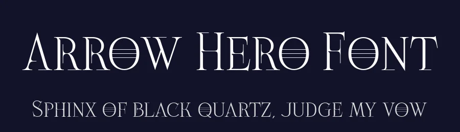 Arrow Hero Font by alit design — Serif Font — thumbnail 2