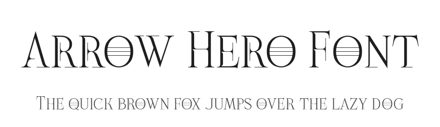 Arrow Hero Font by alit design — Serif Font