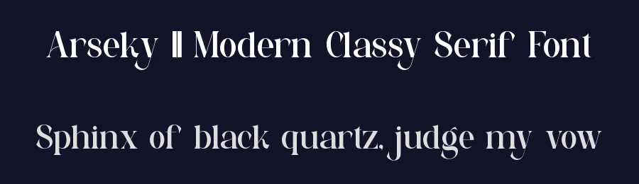 Arseky || Modern Classy Serif Font by ErmediaStudio — Serif Font — thumbnail 2