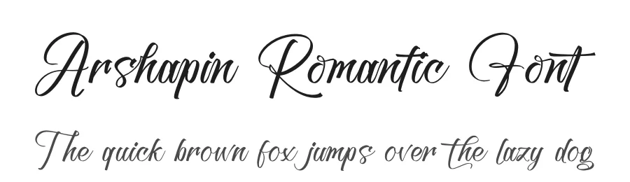 Arshapin Romantic Font by stylishtype.co — Script Handwritten Font