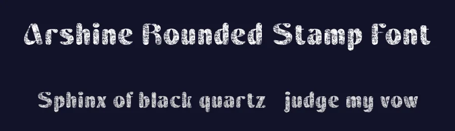 Arshine Rounded Stamp Font by craftsupplyco — Sans Serif Font — thumbnail 2