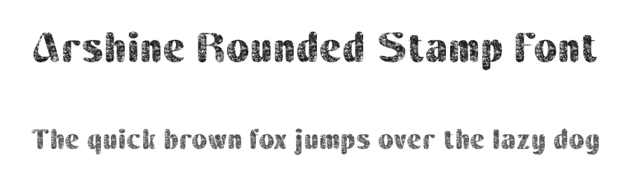 Arshine Rounded Stamp Font by craftsupplyco — Sans Serif Font