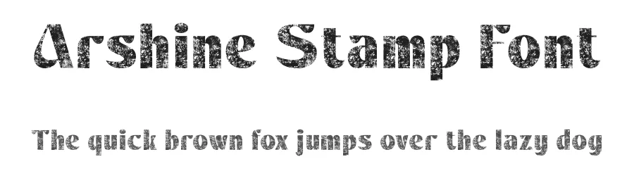Arshine Stamp Font by craftsupplyco — Display Font
