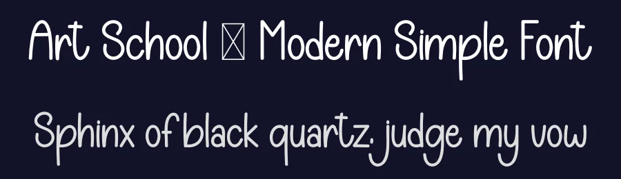 Art School – Modern Simple Font by inermediaSTUDIO — Display Font — thumbnail 2