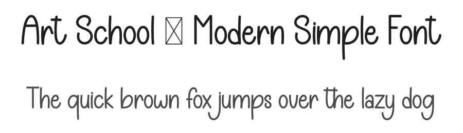 Art School – Modern Simple Font by inermediaSTUDIO — Display Font