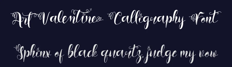 Art Valentine Calligraphy Font by Yoga Letter — Script Handwritten Font — thumbnail 2