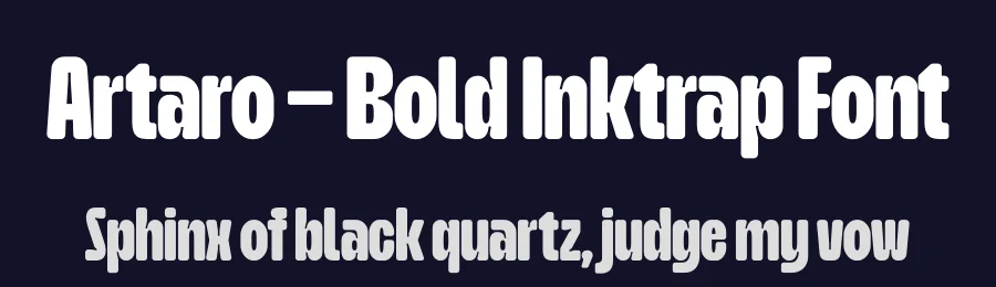 Artaro – Bold Inktrap Font by limitype — Display Font — thumbnail 2