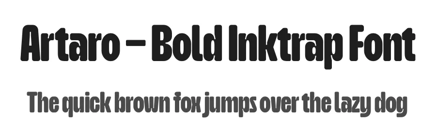 Artaro – Bold Inktrap Font by limitype — Display Font