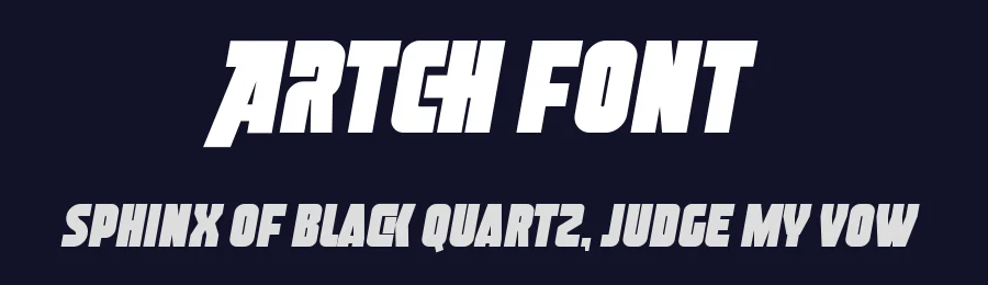 Artch Font by mhdafifersya — Sans Serif Font — thumbnail 2