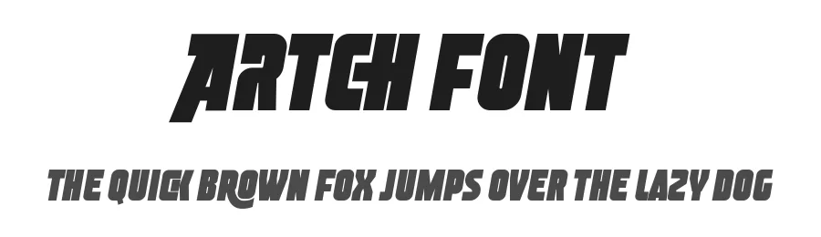 Artch Font by mhdafifersya — Sans Serif Font