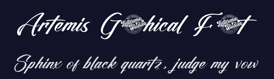 Artemis Gothical Font by letterenastudios — Script Handwritten Font — thumbnail 2