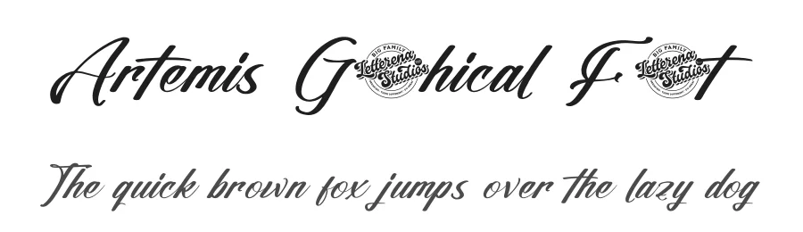 Artemis Gothical Font by letterenastudios — Script Handwritten Font