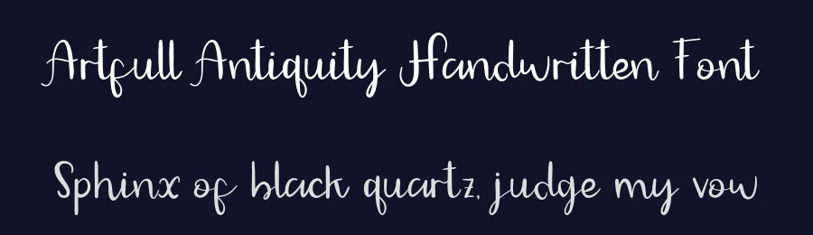 Artfull Antiquity Handwritten Font by Creatifontstudios — Script Handwritten Font — thumbnail 2