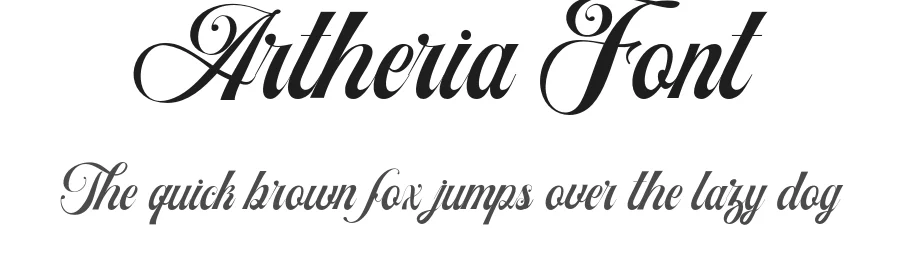 Artheria Font by Fortunes Co โ Script Handwritten Font