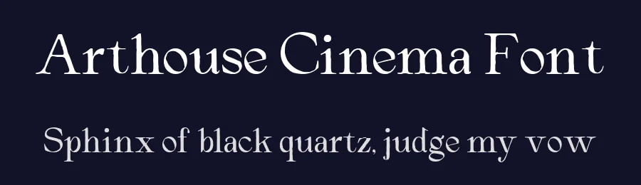 Arthouse Cinema Font by zeenesia studio — Decorative Font — thumbnail 2