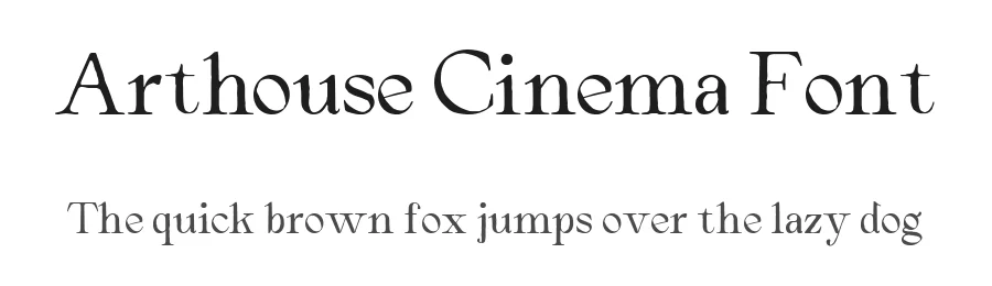 Arthouse Cinema Font by zeenesia studio — Decorative Font