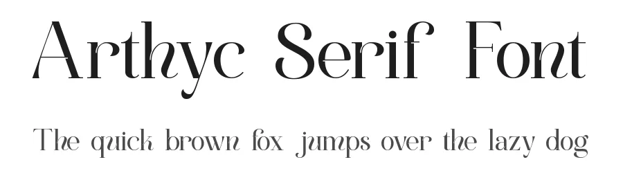 Arthyc Serif Font by ErmediaStudio — Serif Font
