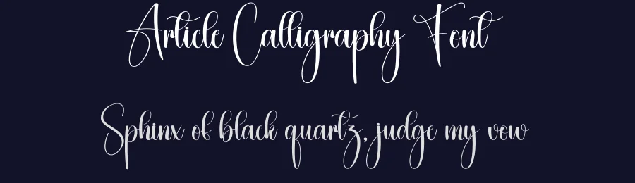 Article Calligraphy Font by creativeletter — Script Handwritten Font — thumbnail 2