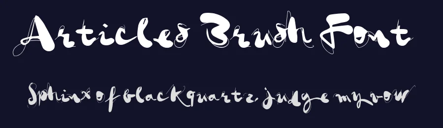 Articles Brush Font by Typeface — Display Font — thumbnail 2